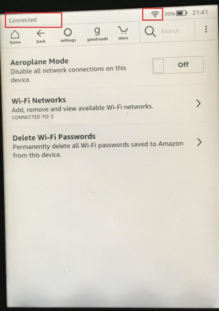 Connect Kindle via WPS