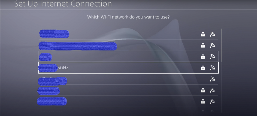 Choose 5GHz Connection