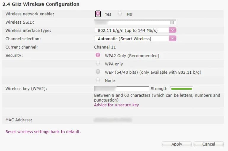 Set Up Wireless SSID