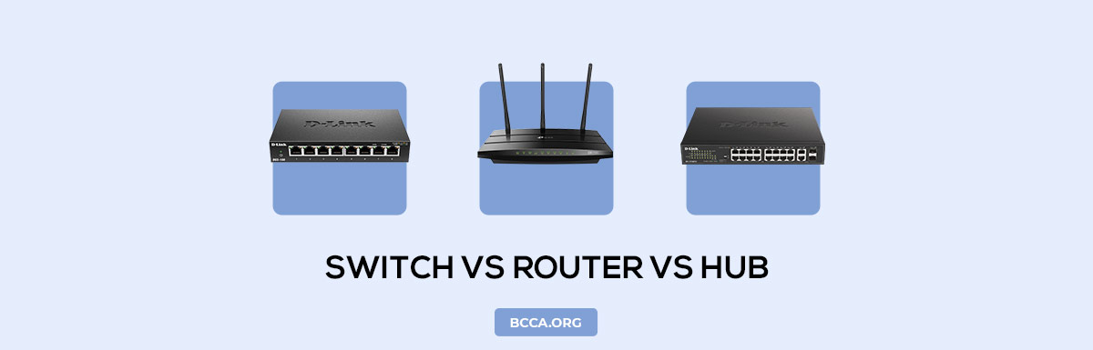 Switch vs Router vs Hub