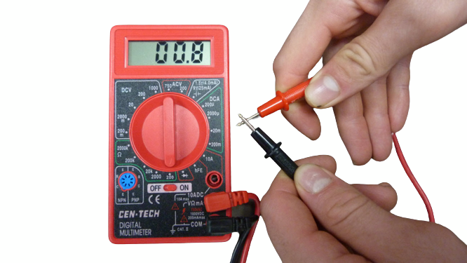 Setup Multimeter to Test Coax Cable