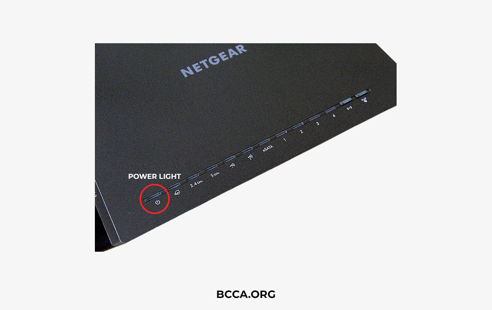 Power Light on Netgear Router
