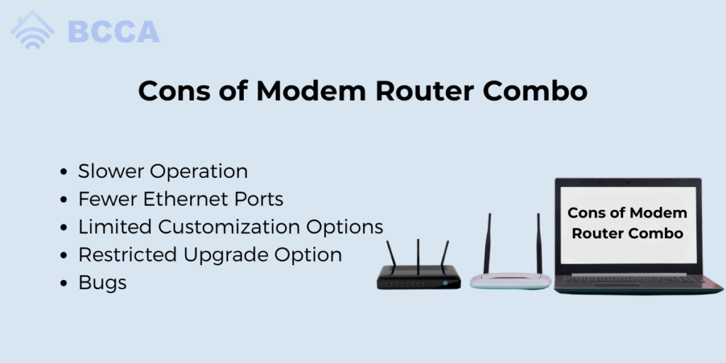 Cons of Modem Router Combo