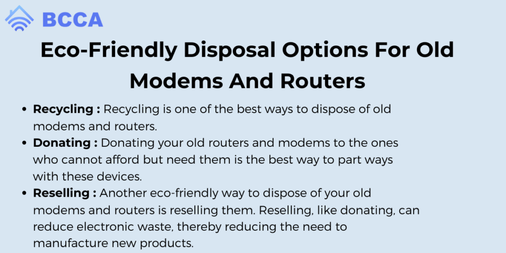 Eco-Friendly Disposal Options For Old Modems And Routers