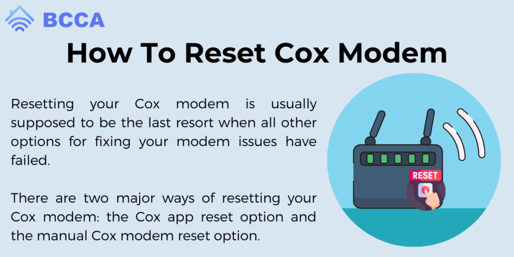 How To Reset Cox Modem
