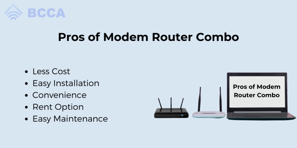 Pros of Modem Router Combo