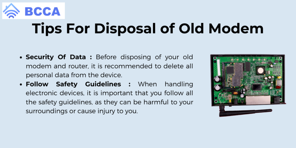 Tips For Disposal of Old Modem