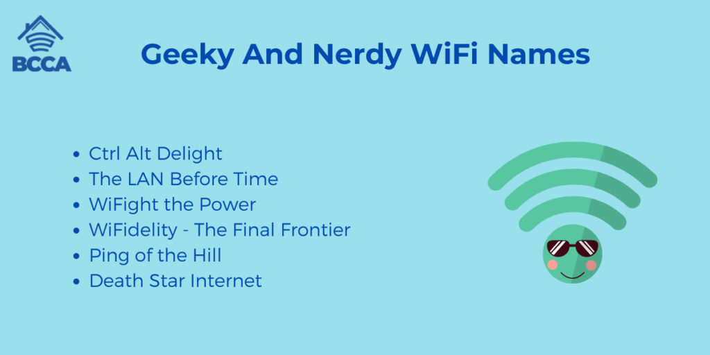 Geeky And Nerdy WiFi Names