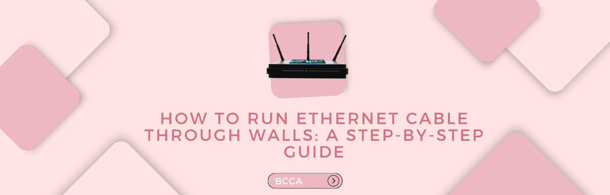 how to run ethernet cable through walls