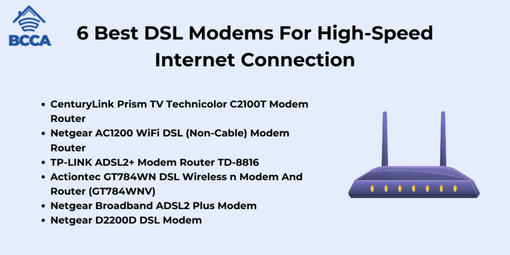 6 Best DSL Modems For High-Speed Internet Connection