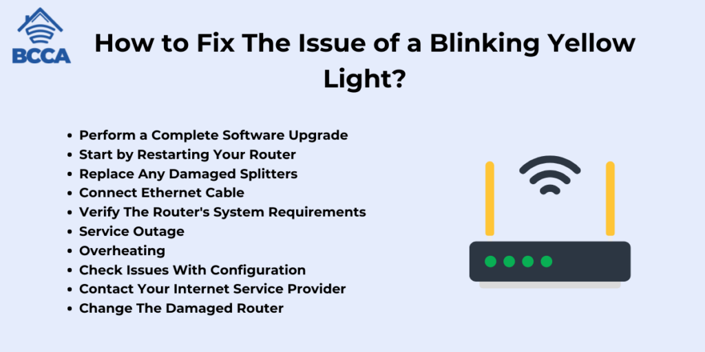 How to Fix The Issue of a Blinking Yellow Light