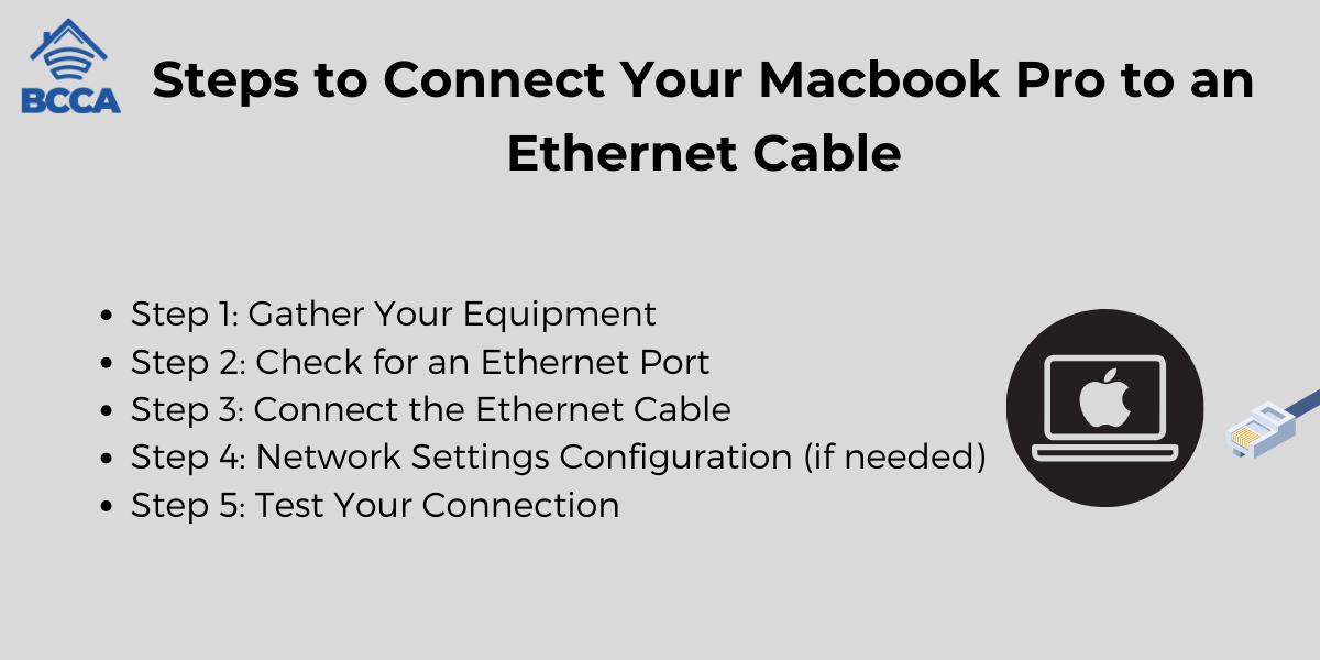 How to Connect Your Macbook Pro to an Ethernet Cable?