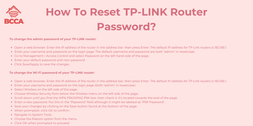 How To Reset TP-LINK Router Password