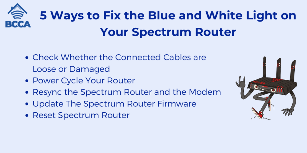 5 Ways to Fix the Blue and White Light on Your Spectrum Router