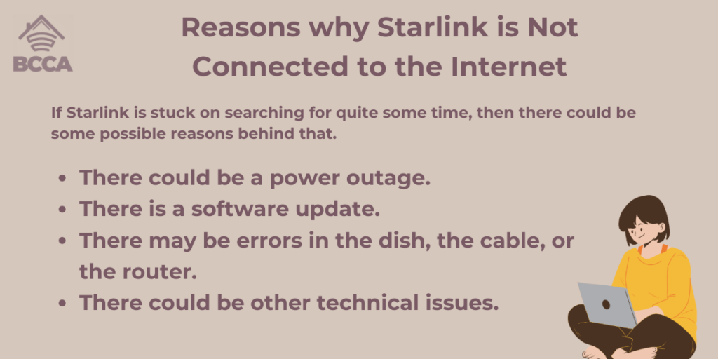 Reasons why Starlink is Not Connected to the Internet