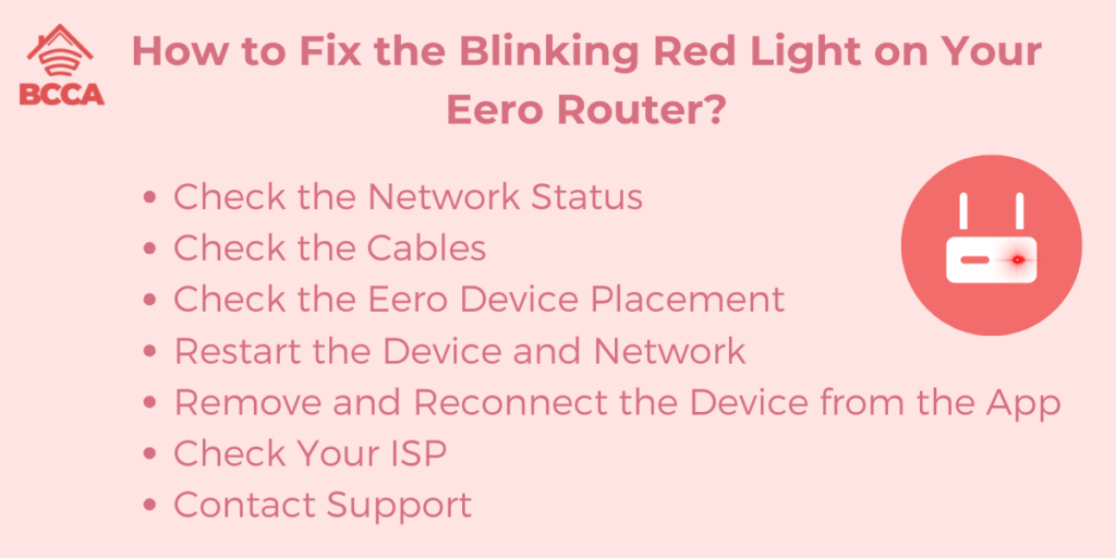 How to Fix the Blinking Red Light on Your Eero Router